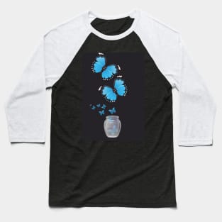 beautiful blue butterflies Baseball T-Shirt